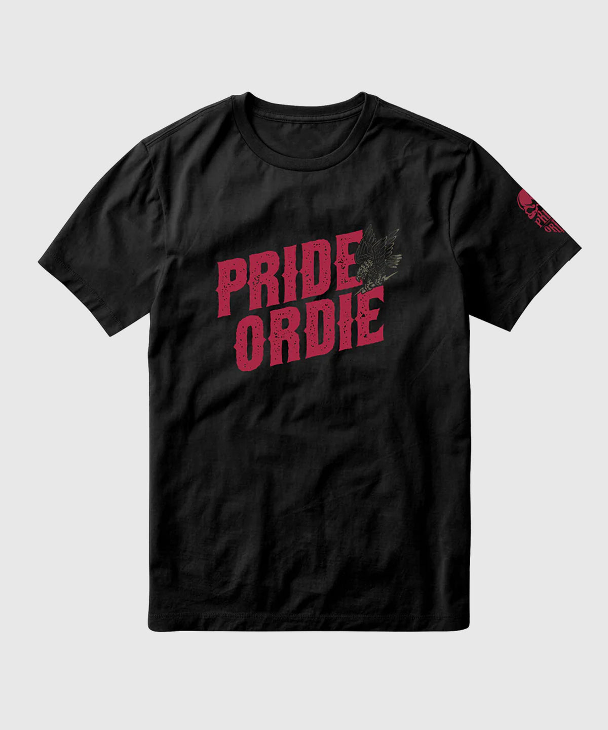 T-Shirt Pride Or Die Prey On The Strong - Noir