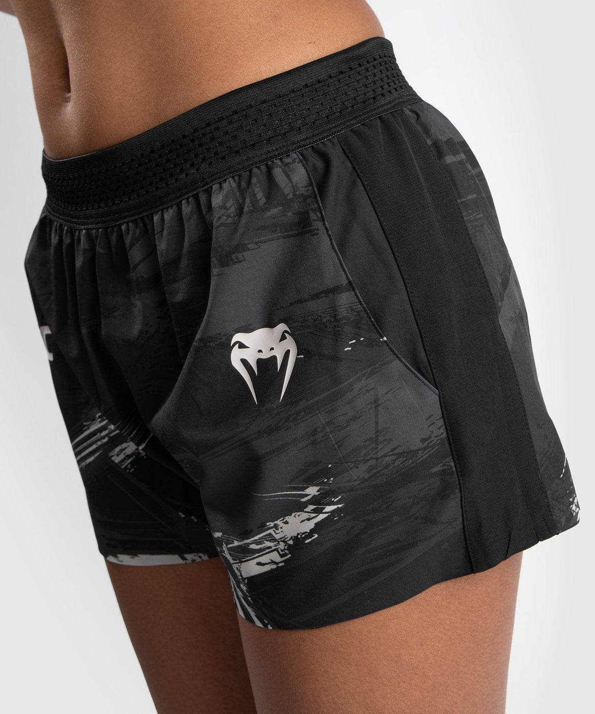 Short d'Entrainement UFC Venum Authentic Fight Week 2.0 - Pour Femmes - Noir/Sable