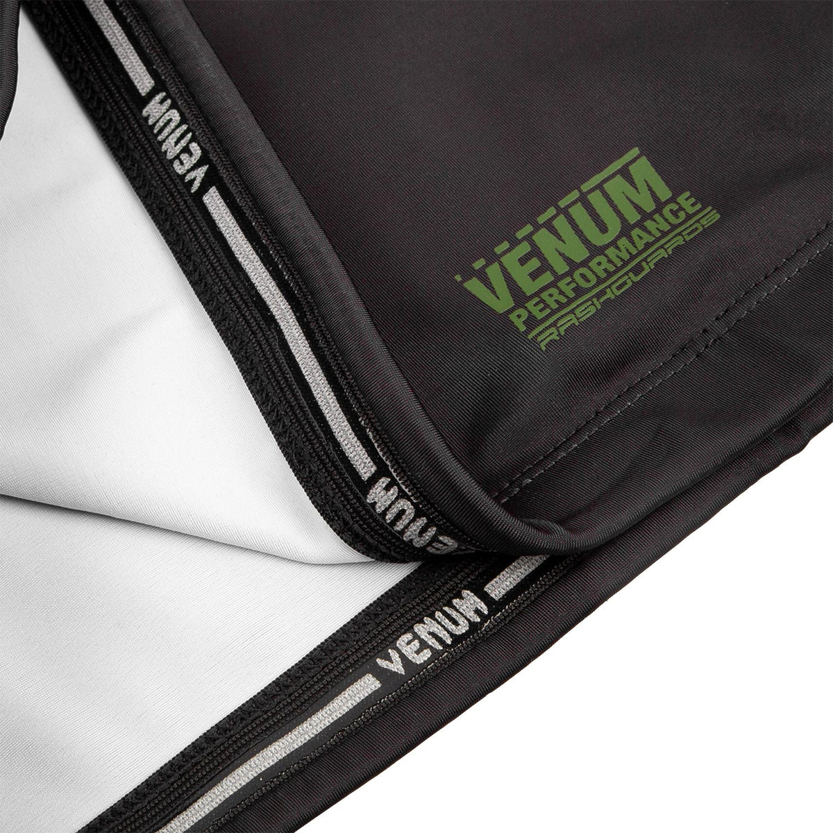Rashguard Venum Signature - Manches courtes - Noir/Kaki - Exclusivité