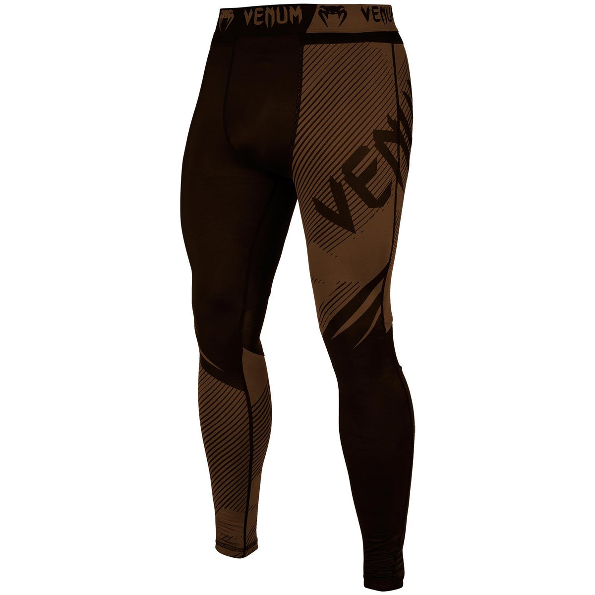 Venum NoGi 2.0 IBJJF-geprüfte Kompressionshose - Schwarz/Braun