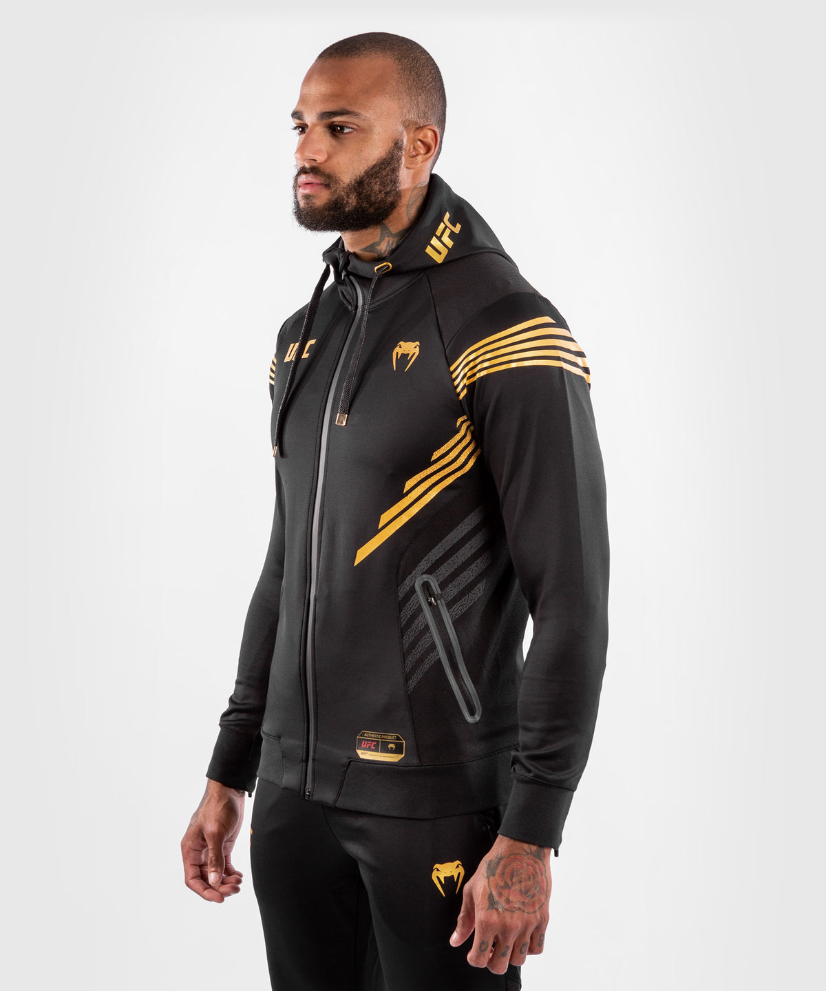 Venum UFC Authentic Fight Night Herren-Walkout-Hoodie – Champion