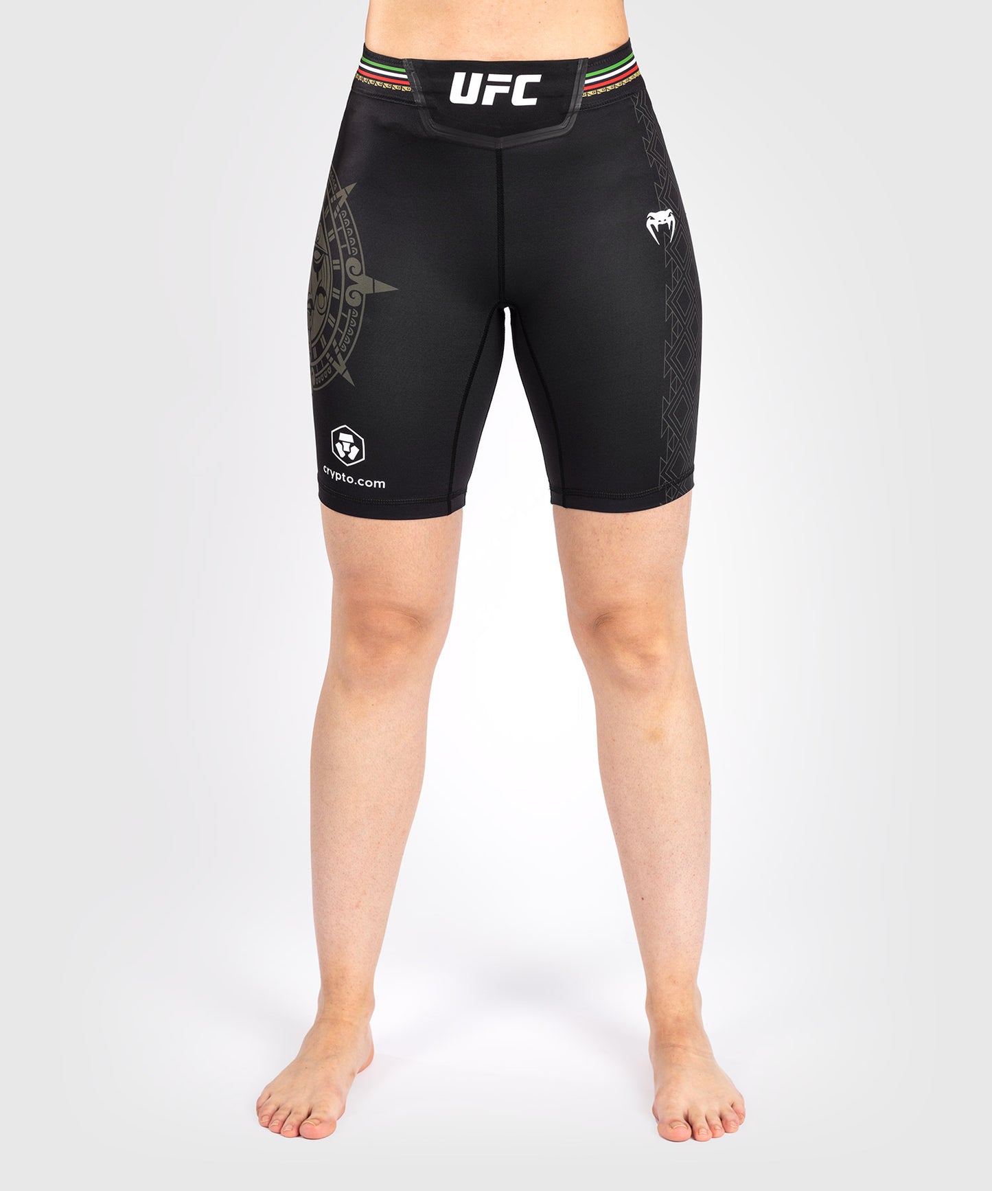 Noche UFC by Venum Authentic Fight Night Shorts Vale Tudo para Mujer - Corte Largo - Negro