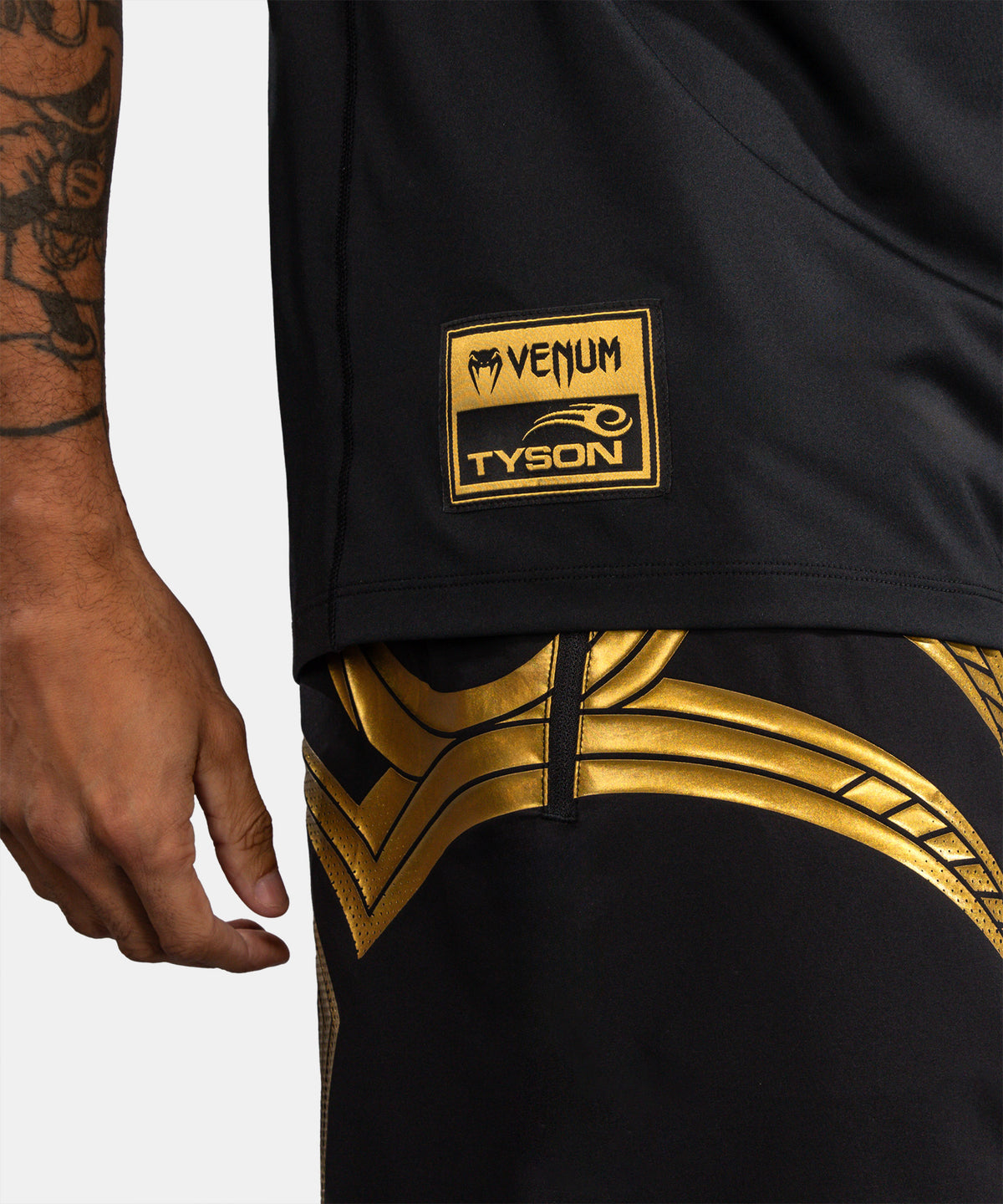 Venum x Mike Tyson Tiger Maglietta Dry Tech - Nero/Oro