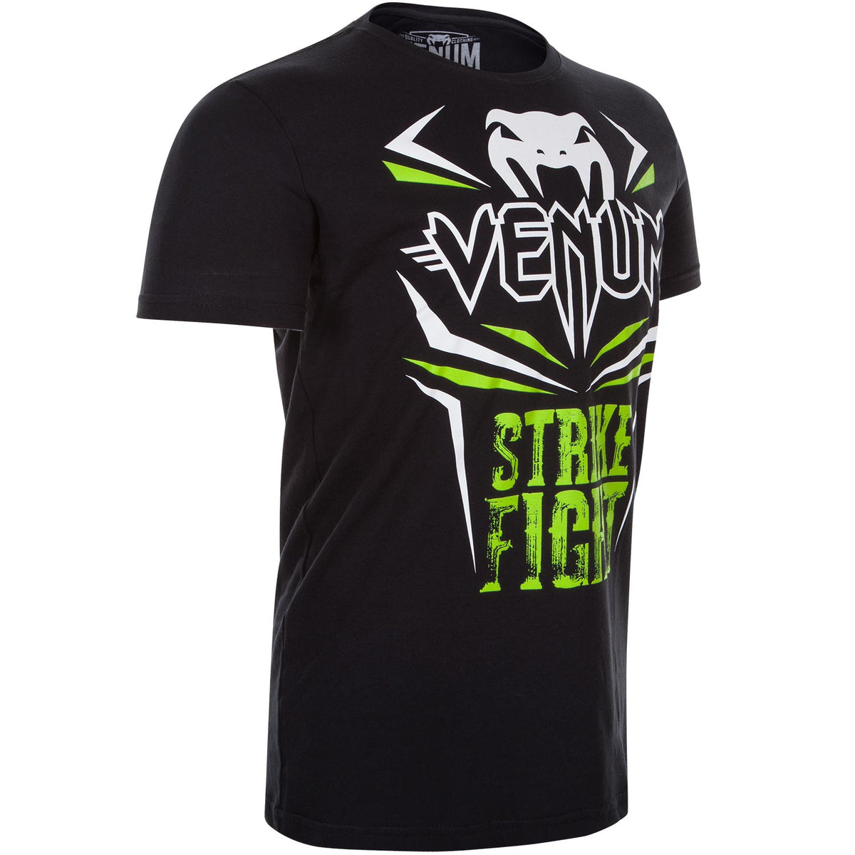 T-shirt Venum Strike Fight - Nero/Neo Verde 