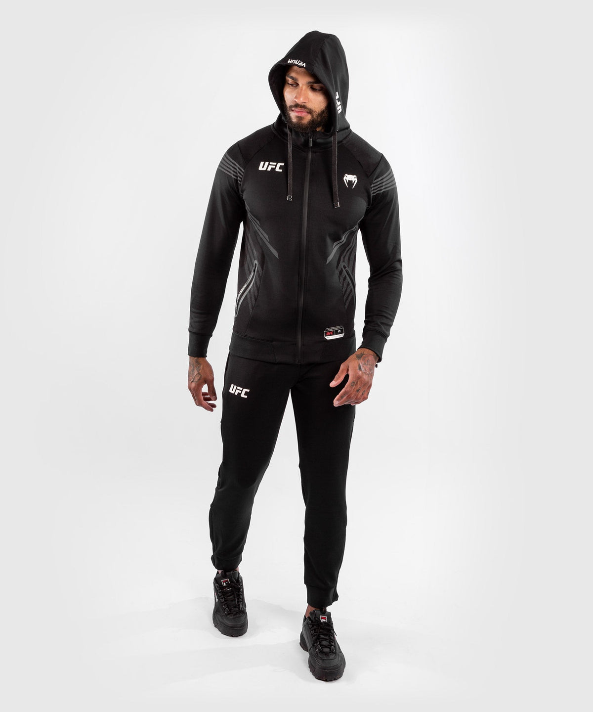 Men's UFC Hooded Sweatshirt Venum Authentic Fight Night - Black