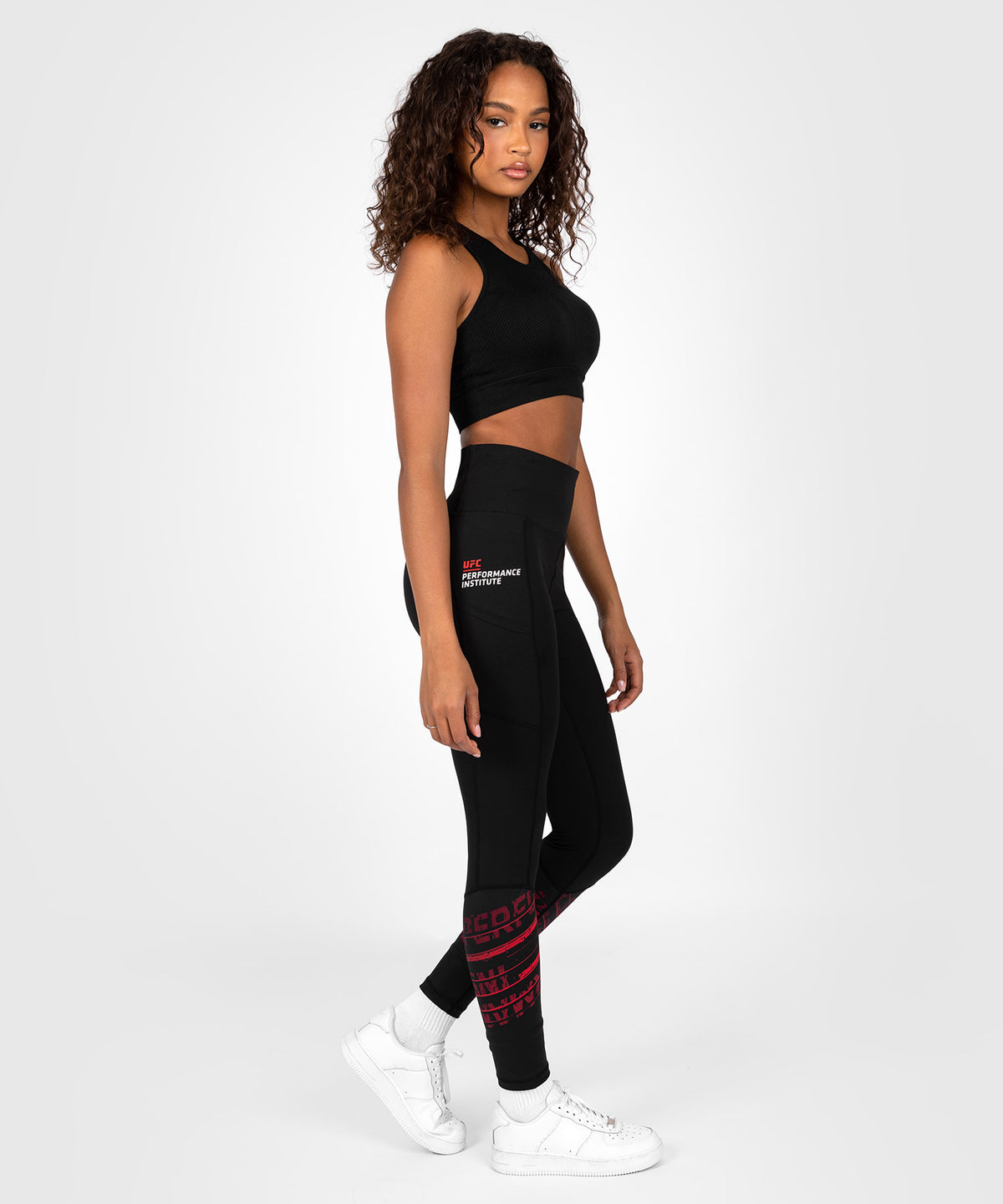 UFC Venum Performance Institute 2.0 Performance Tight da Donna - Nero/Rosso