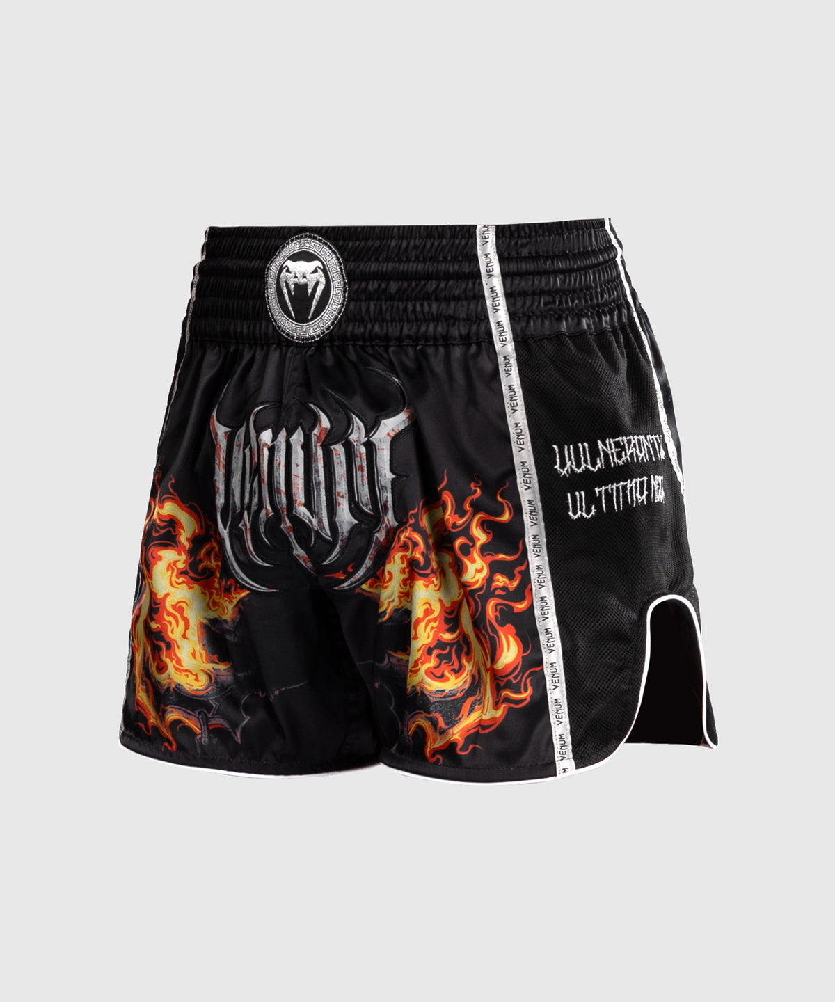 Shorts de Muay Thai Venum Gladiator 5.0 - Noir/Orange Néon