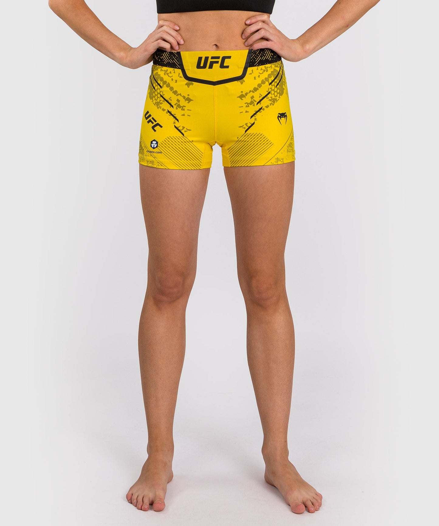 Short de Short de compression Fit pour Femmes UFC Adrenaline by Venum Authentic Fight Night - Jaune
