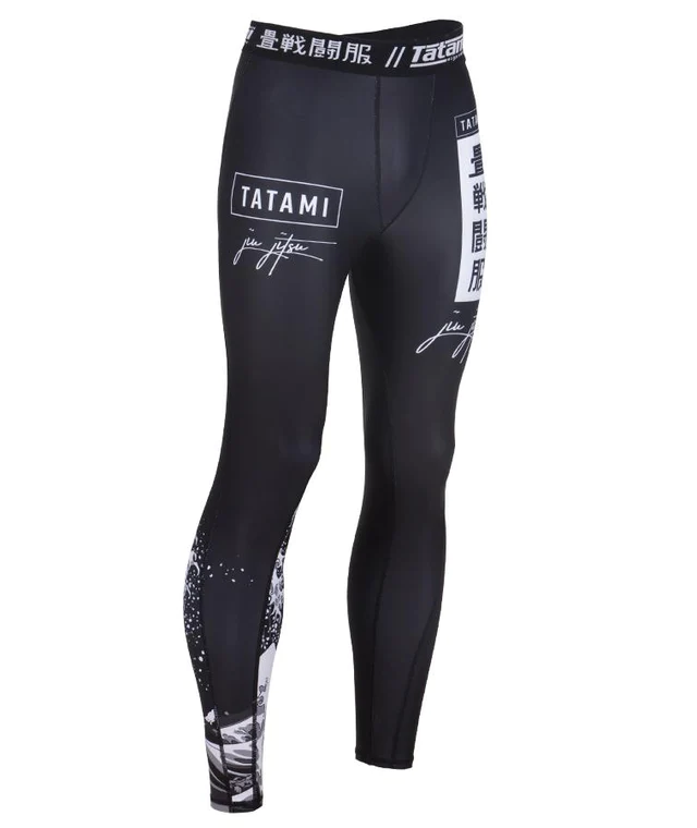 Tatami Fightwear Kanagawa Pantaloni a Compressione - Nero
