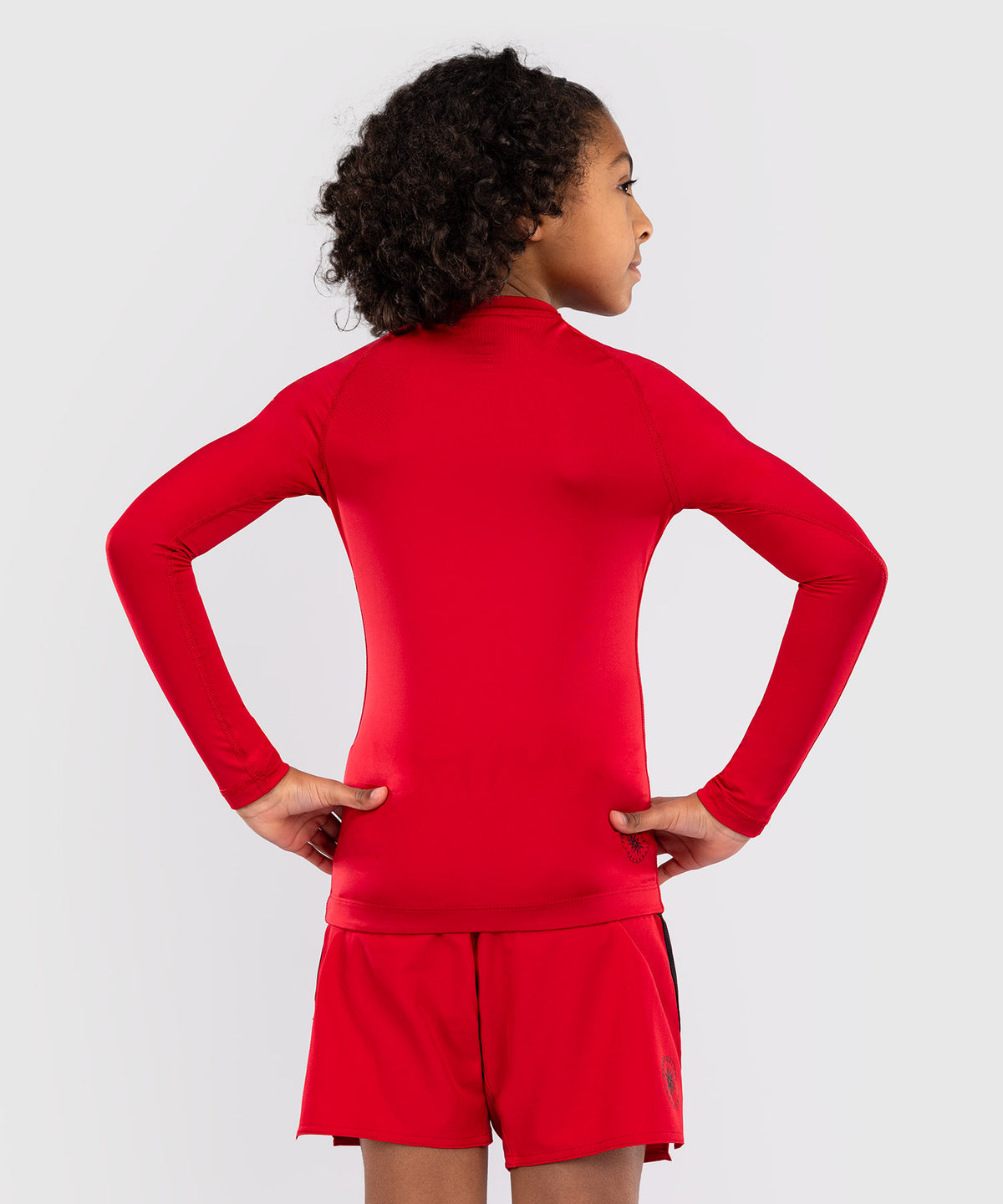 Venum Contender Kinder Rashguards Lange Ärmel - Kirschrot