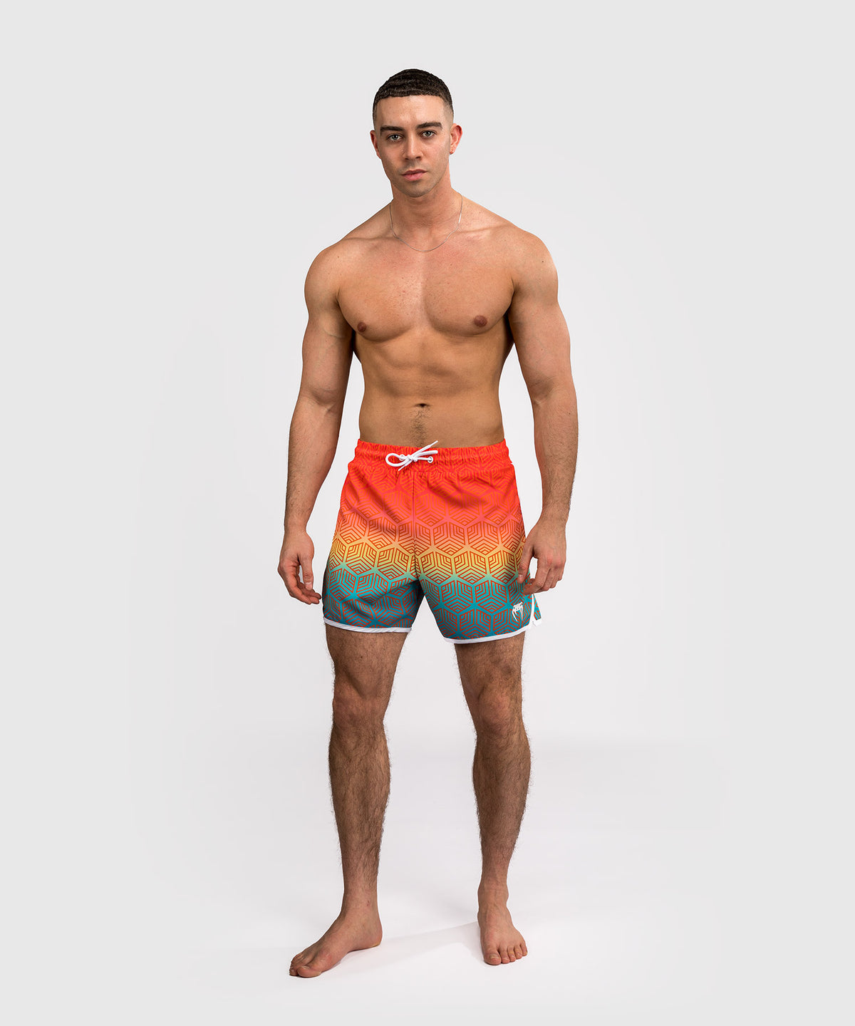 Venum Octane Boardshorts - Sunset Orange/Himmelblau