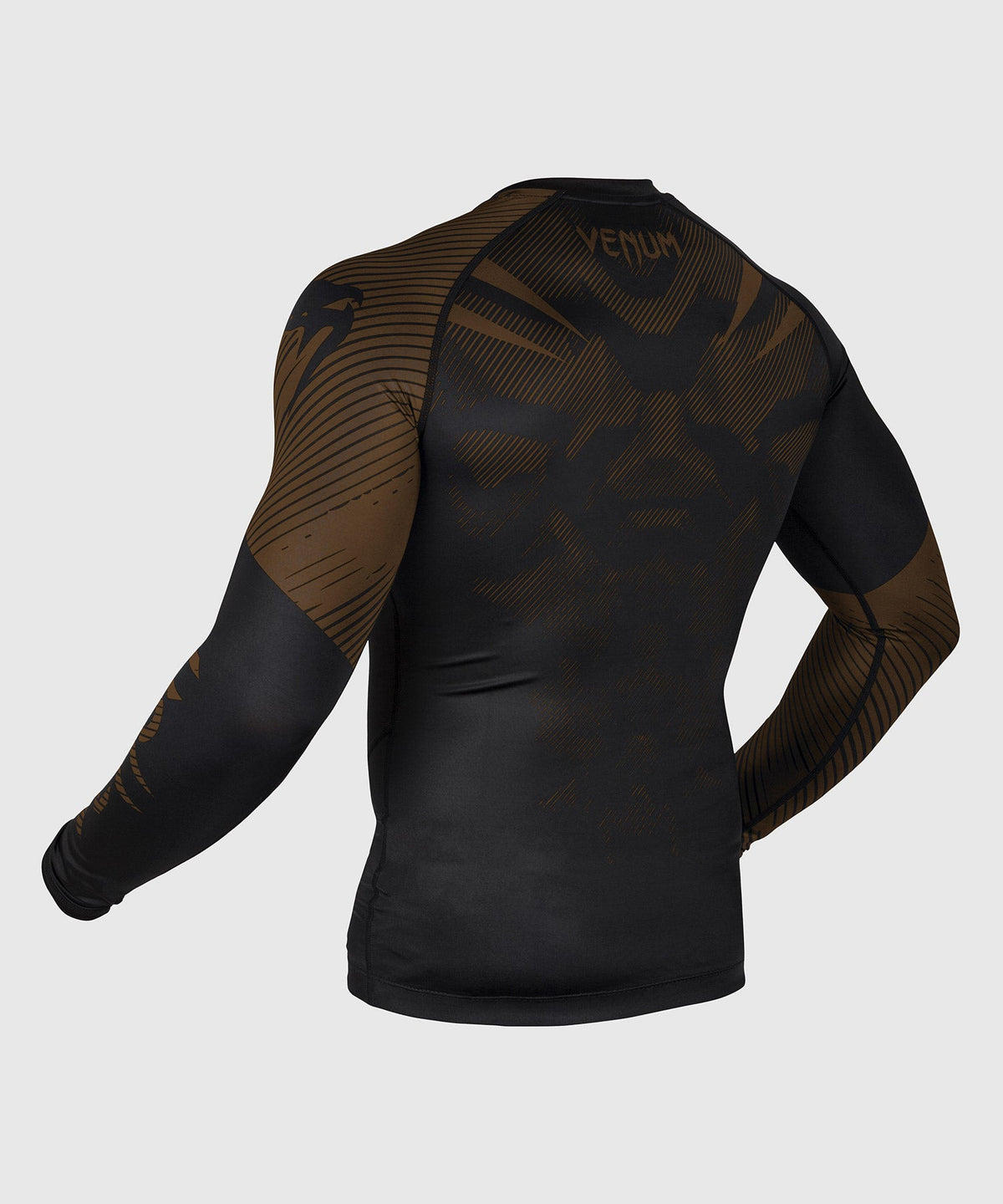 Rashguard Venum NoGi 2.0 - IBJJF Approved Long Sleeve - Black/Brown