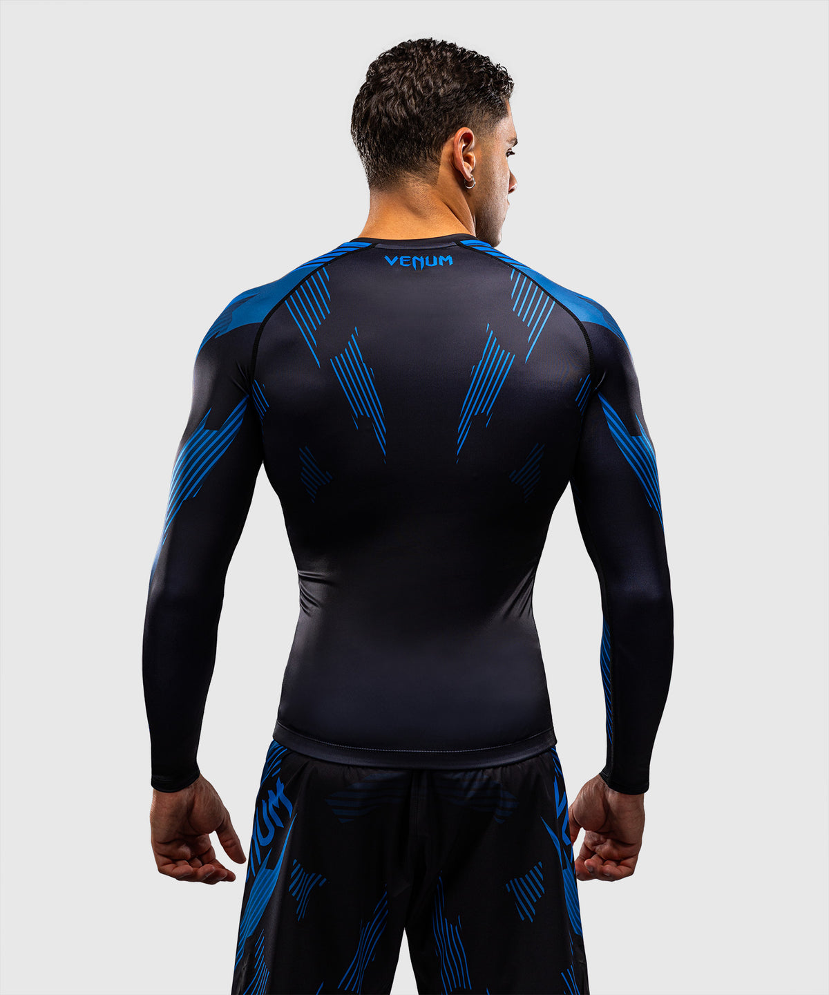 Venum No-Gi 6.0 Rashguard Manga Larga - Negro/Azul