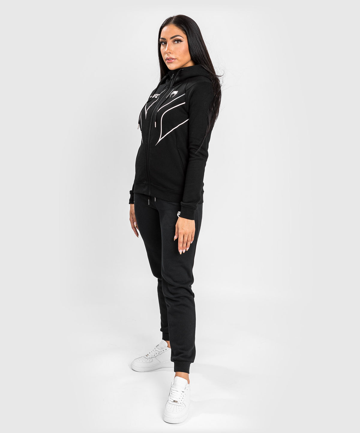 Sweatshirt Zippé Femme UFC Venum Fight Night 2.0 Replica - Noir