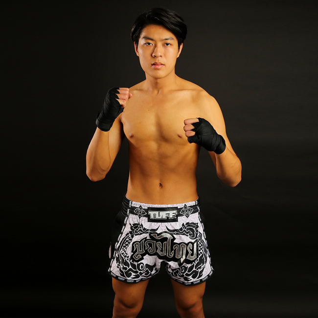Tuff Retro Style The Great Hongsa Muay Thai Shorts - Weiß