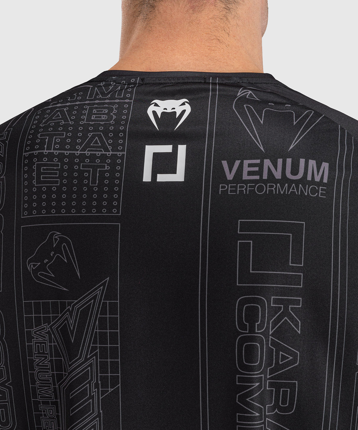 T-shirt Dry Tech Karate Combat by Venum – Noir/Gris