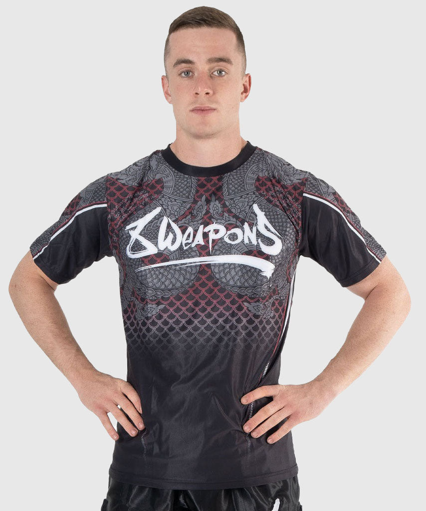 T-shirt 8 Weapons Functional Naga Yant - Noir/Rouge