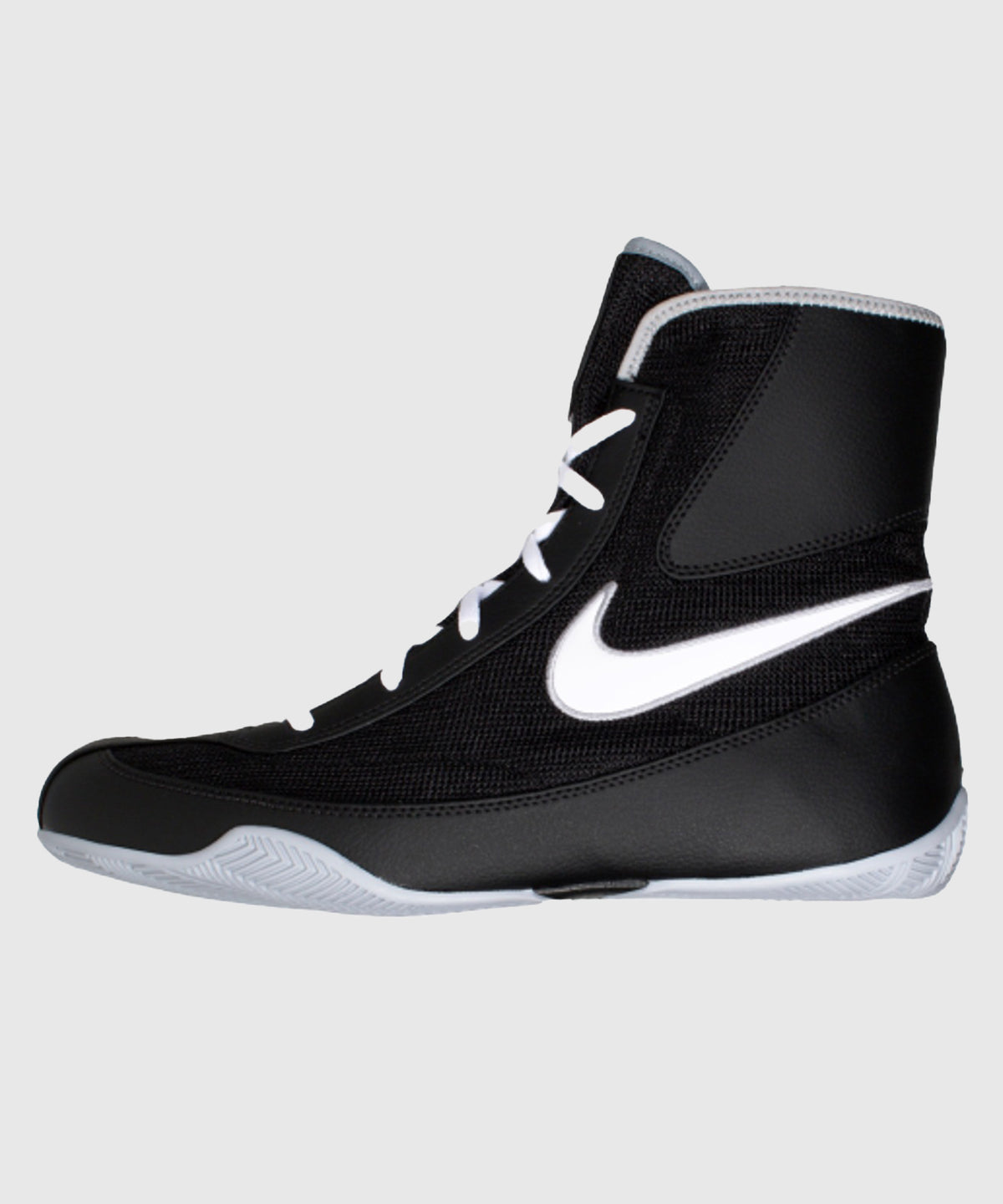 Chaussures de Boxe Semi-Montantes Nike Machomai 2 - Noir/Blanc/Gris