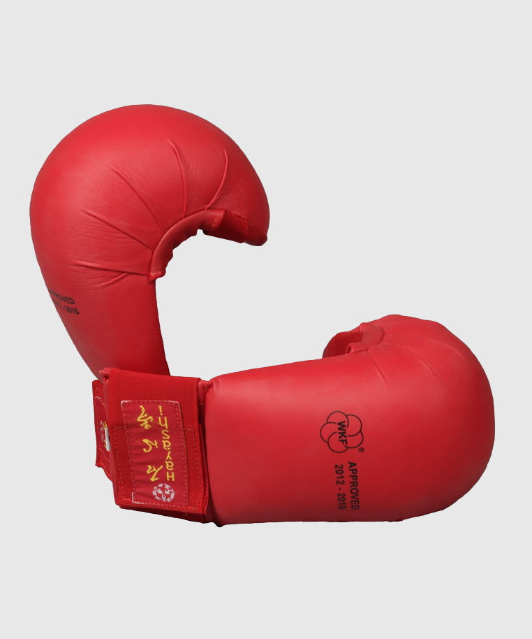 Gants de Karaté Hayashi TSUKI sans pouce - Approuvés WKF - Rouge