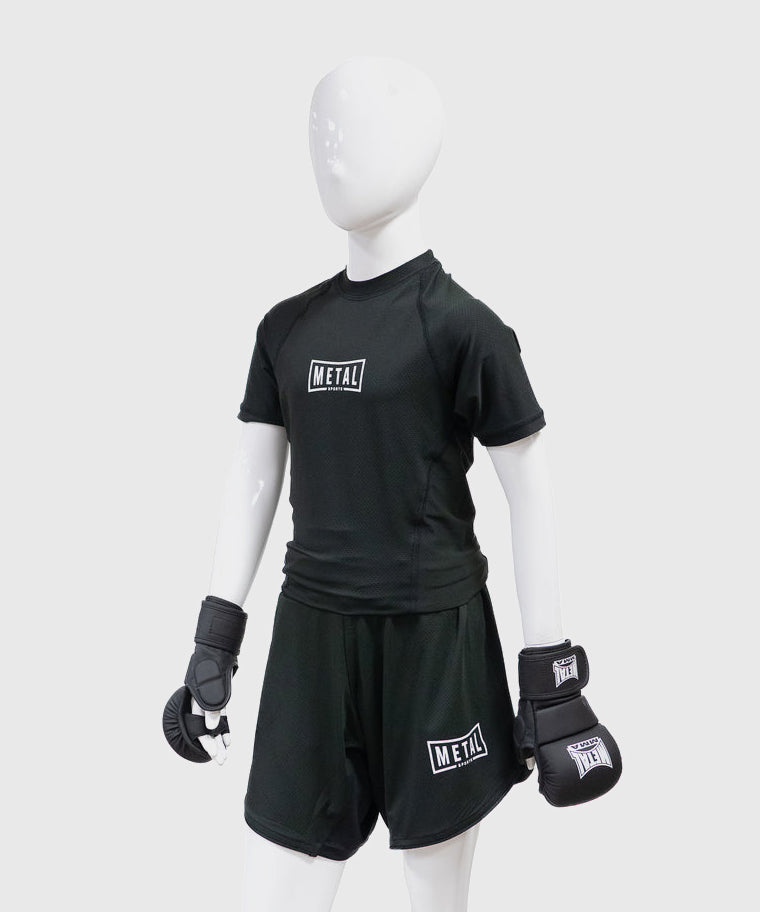 Metal Boxe Kinder-Fightshorts - Schwarz