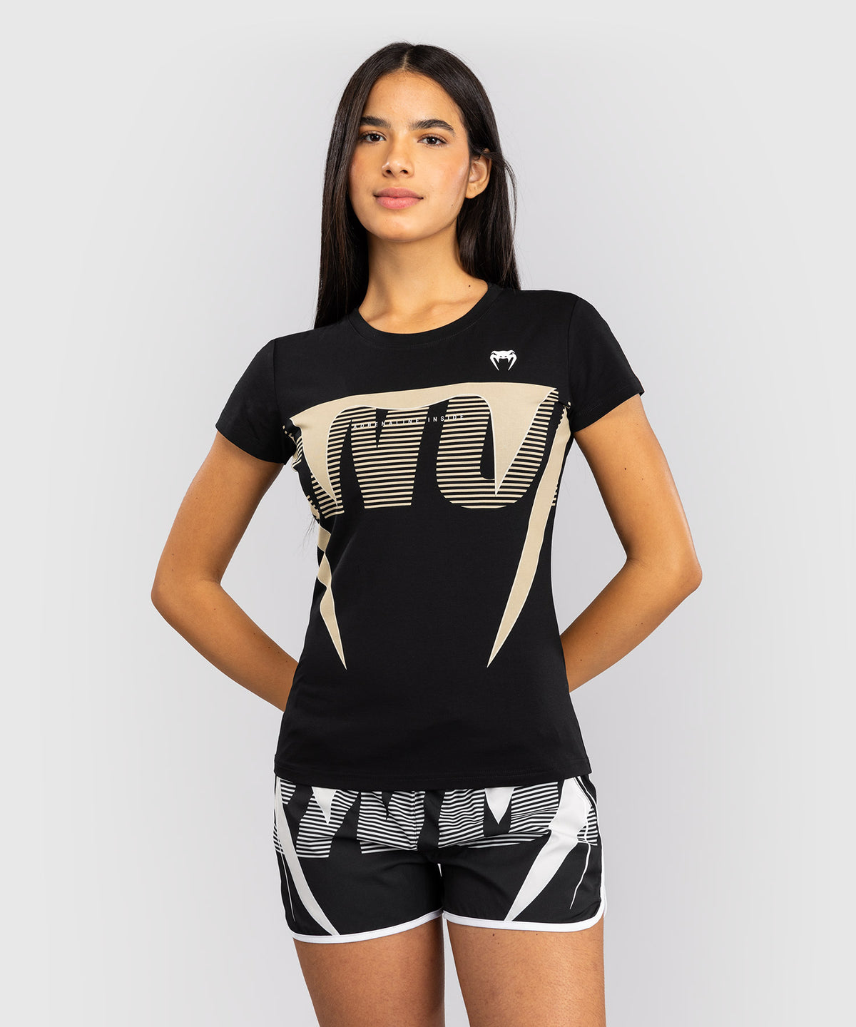 Venum Adrenaline Camiseta Mujer – Negro/Marfil