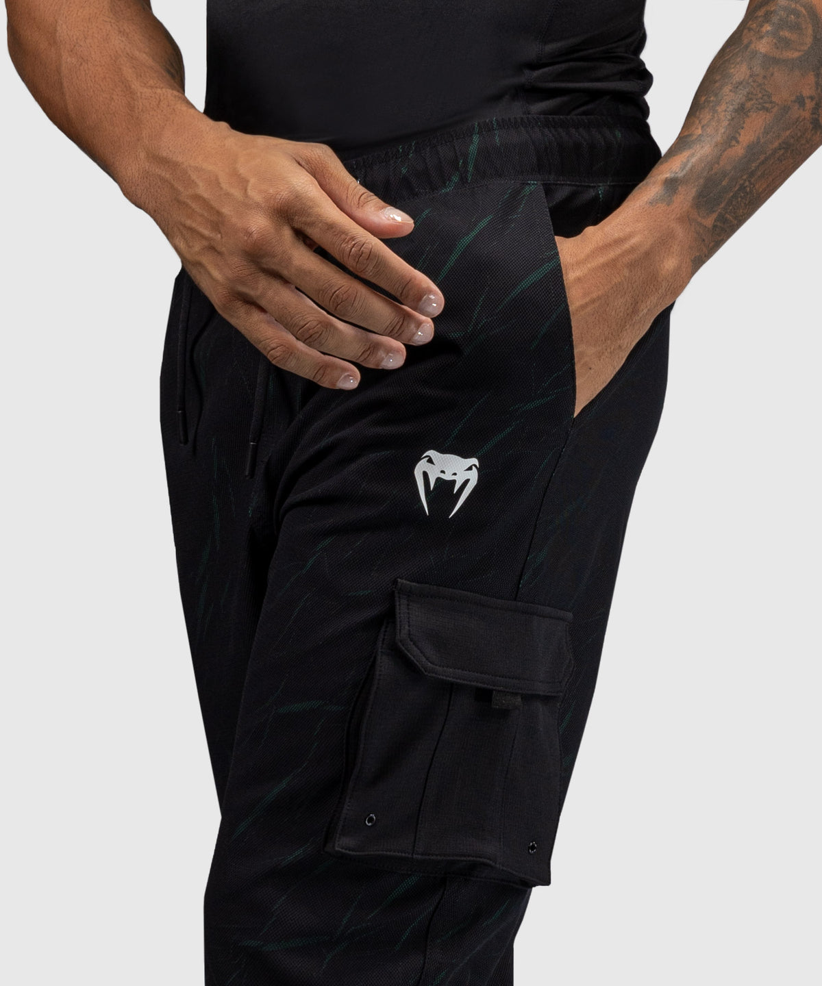 Venum Trooper Pantalones de Chándal Para Hombre - Negro/Verde Bosque