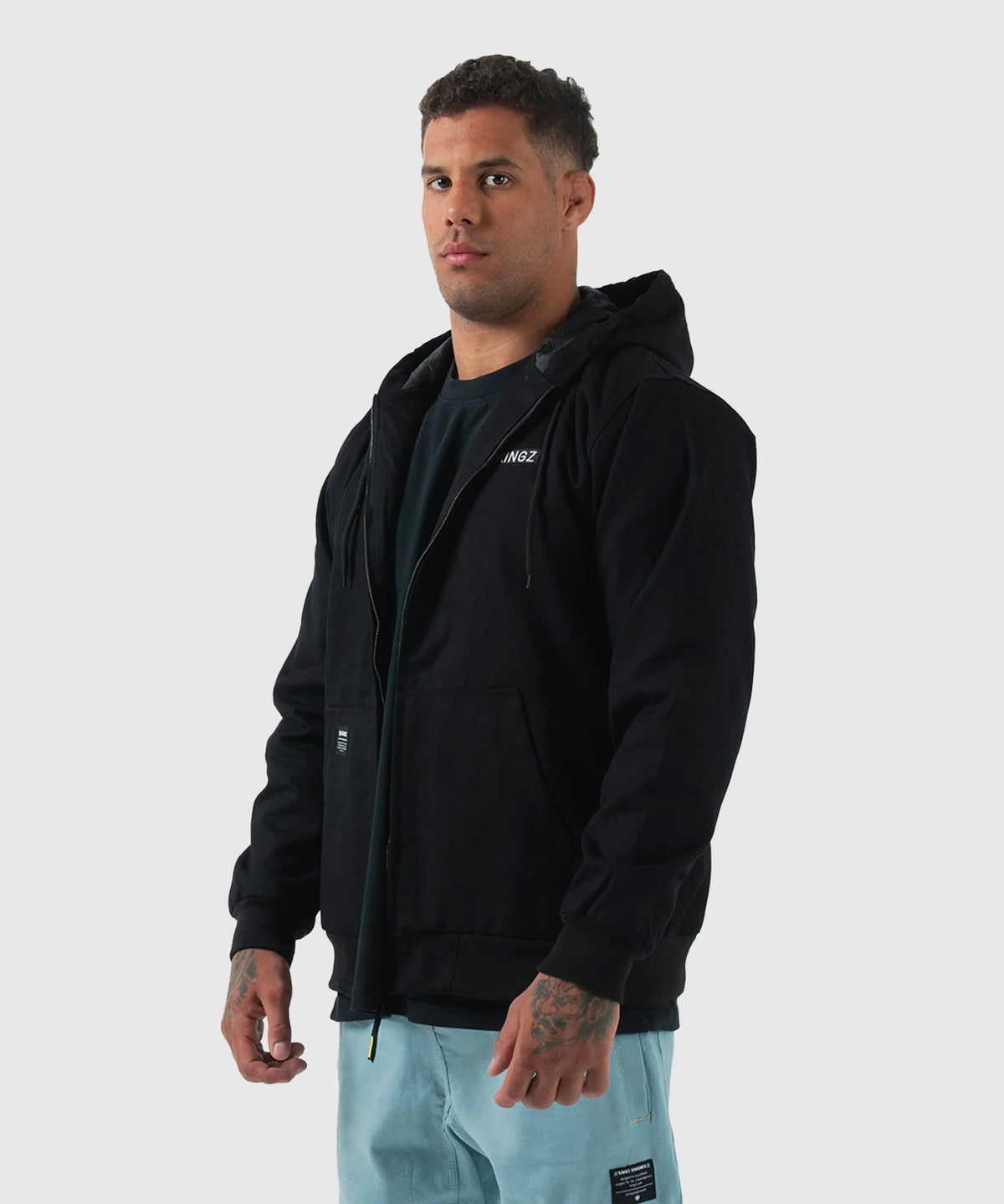 Kingz Canvas Jacket - Black