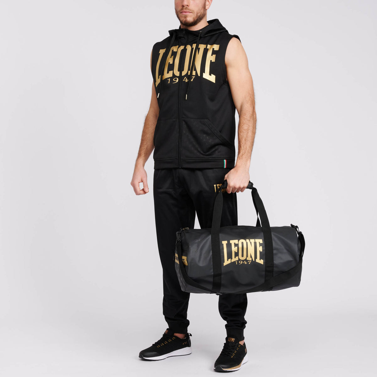 Leone Duffle Dna Sports Bag – Black/Gold