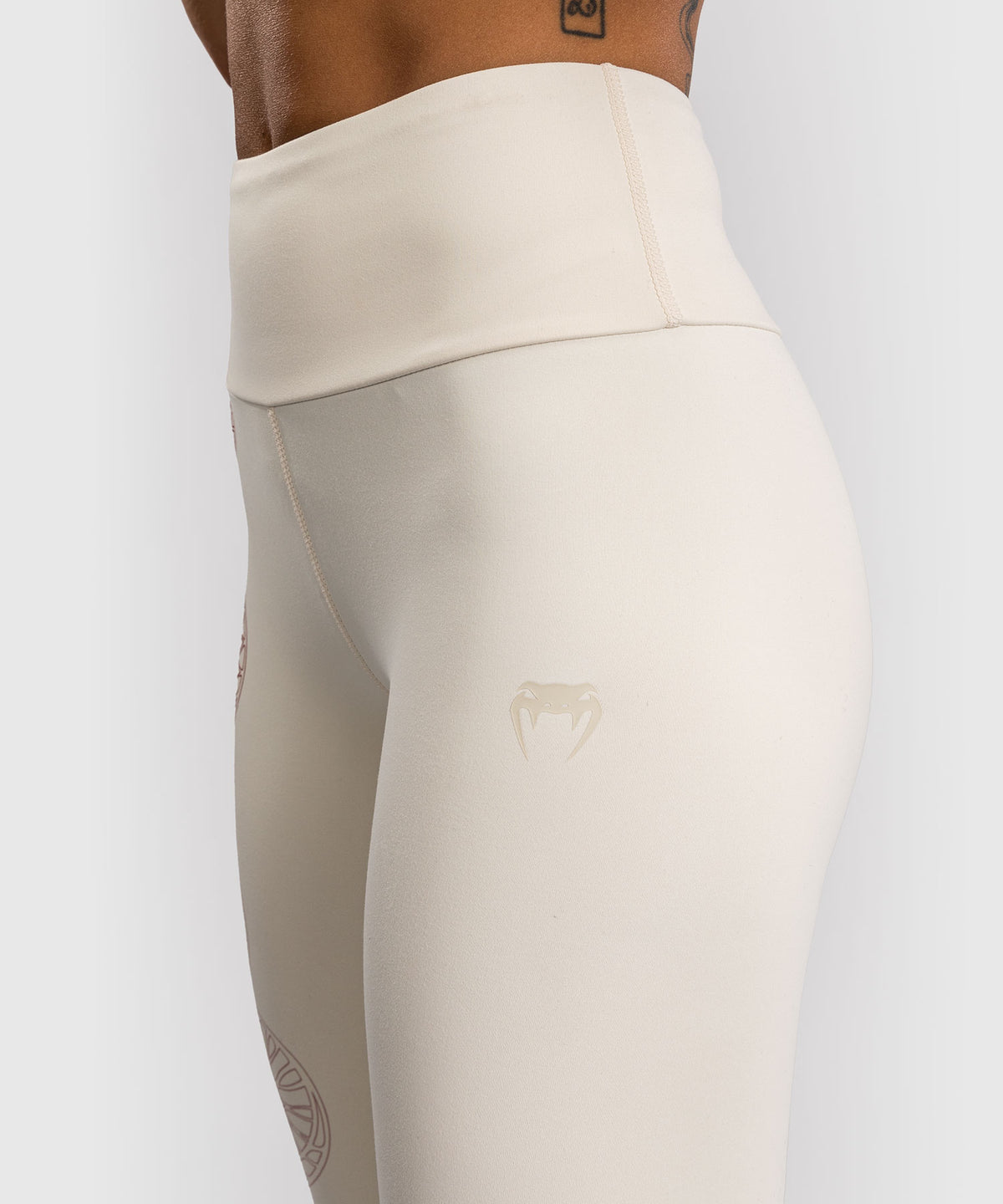 Venum Serpenti Damen Leggings – Elfenbein/Burgunder