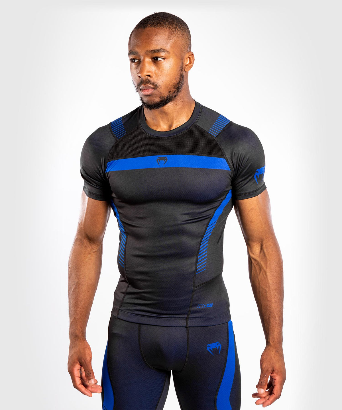 Venum No Gi 3.0 Kompressions-T-Shirt – Kurzarm - Schwarz / Blau