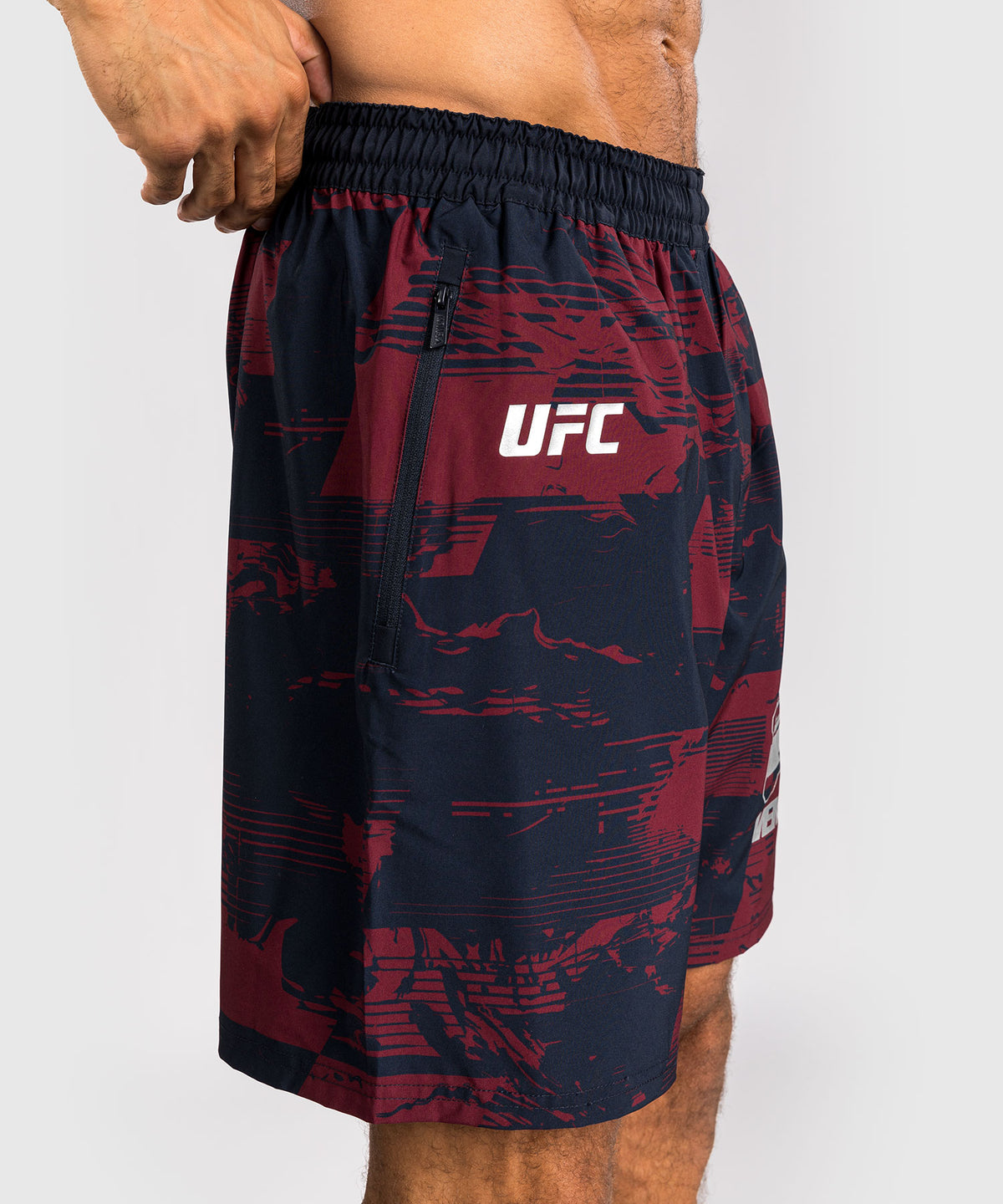 UFC Zenith by Venum Authentic Fight Week Short Performance Hombre - Azul marino/Burdeos/Plateado