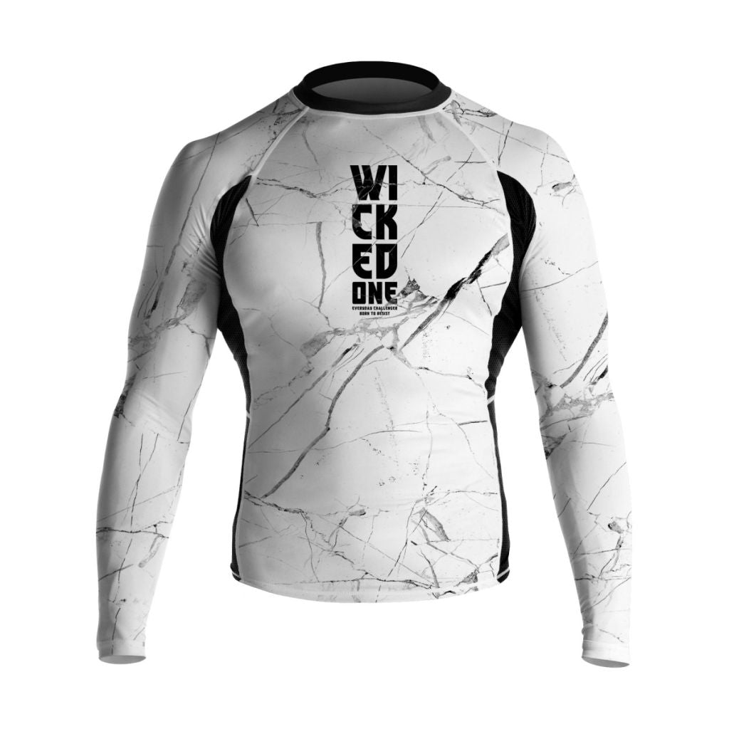 Wicked One Broken Rashguard - Bianco