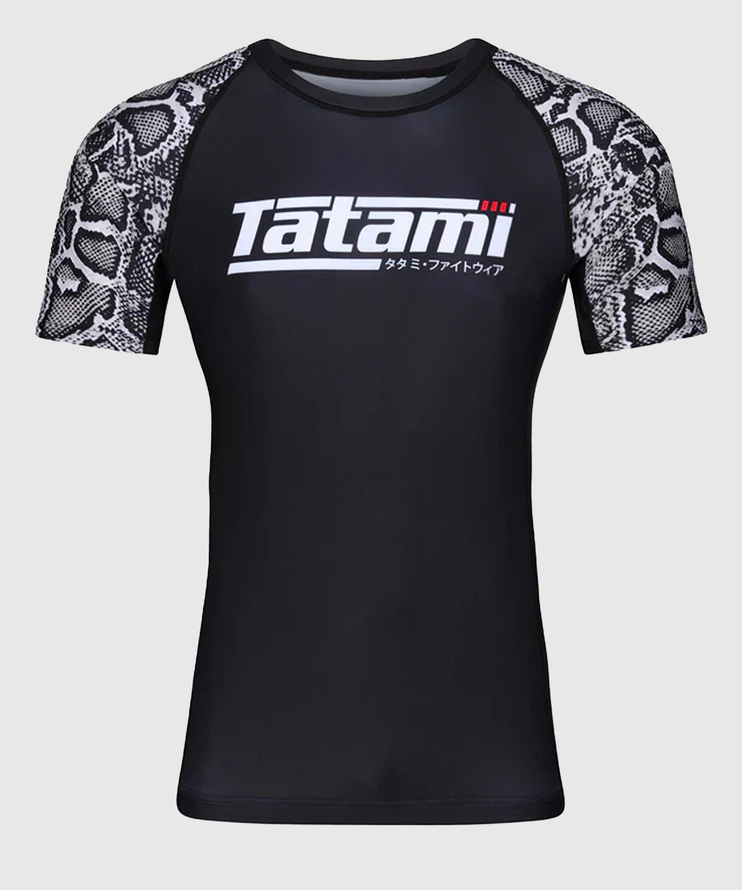 Tatami Fightwear Recharge Snake Rashguard – Schwarz/Weiß