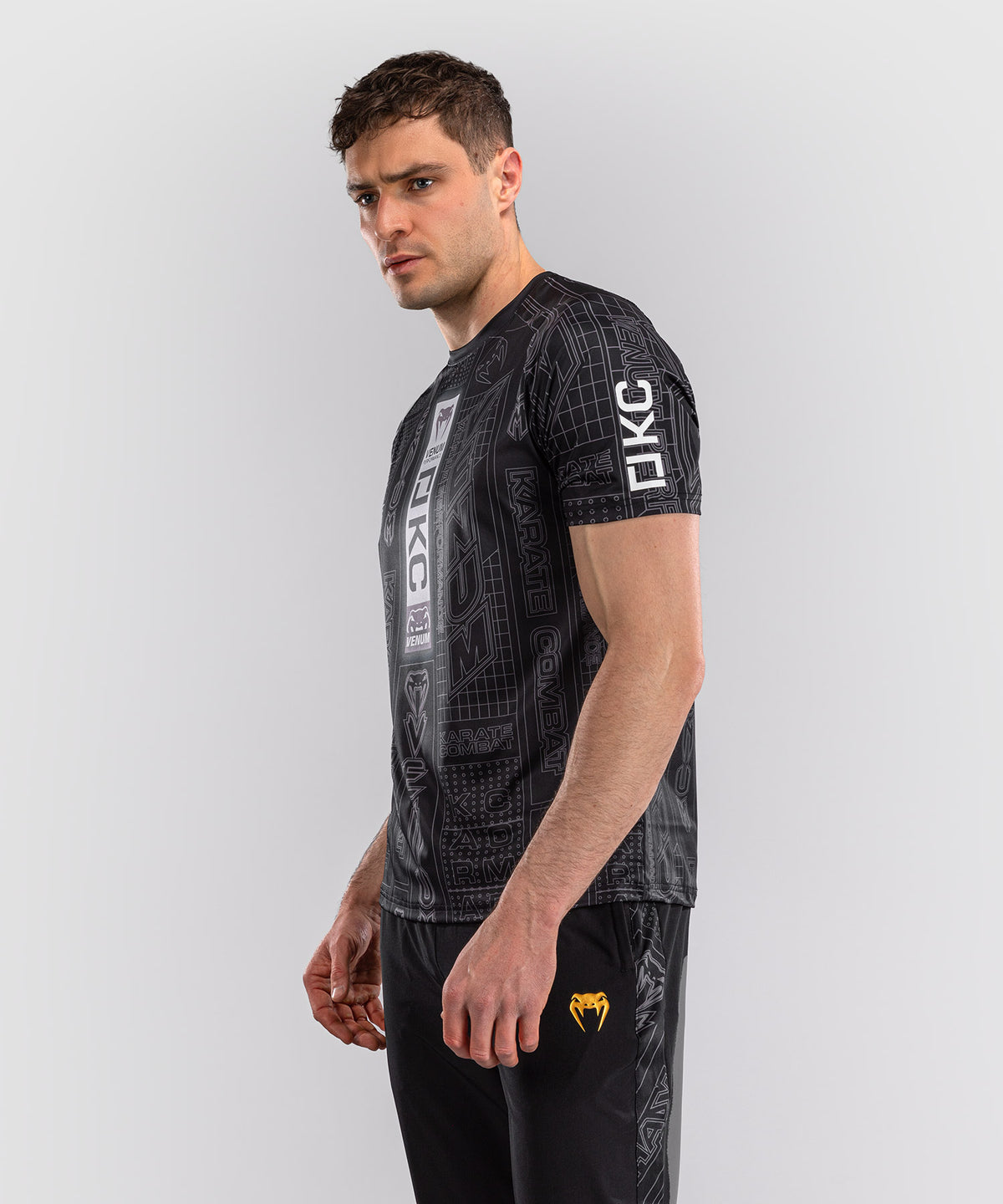 T-shirt Dry Tech Karate Combat by Venum – Noir/Gris