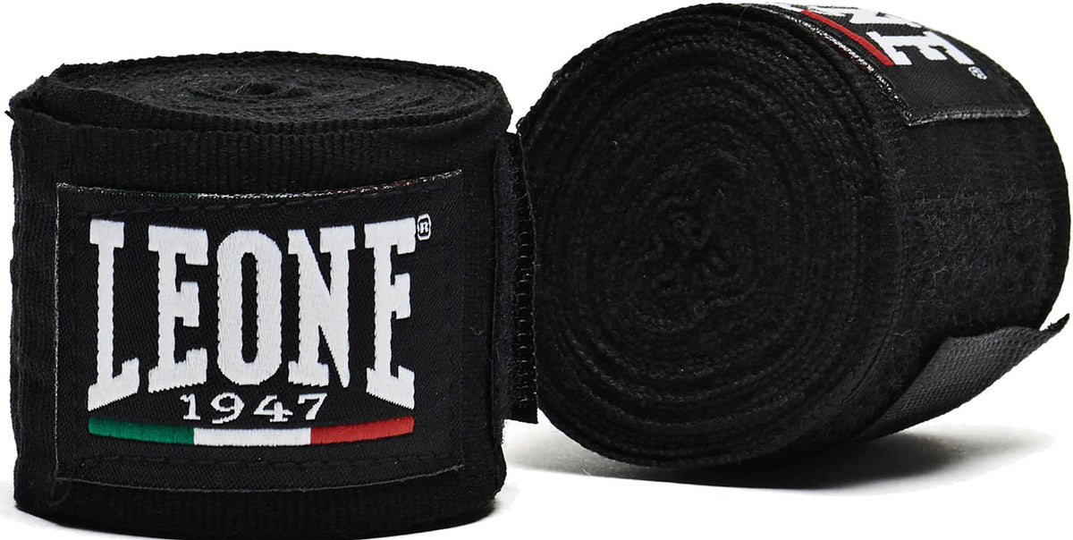Leone Texture Boxbandagen – Schwarz – 4,5m