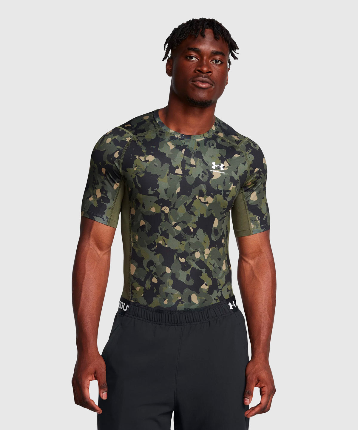 Under Armour Heatgear T-Shirt De Compression – Khaki/Beige