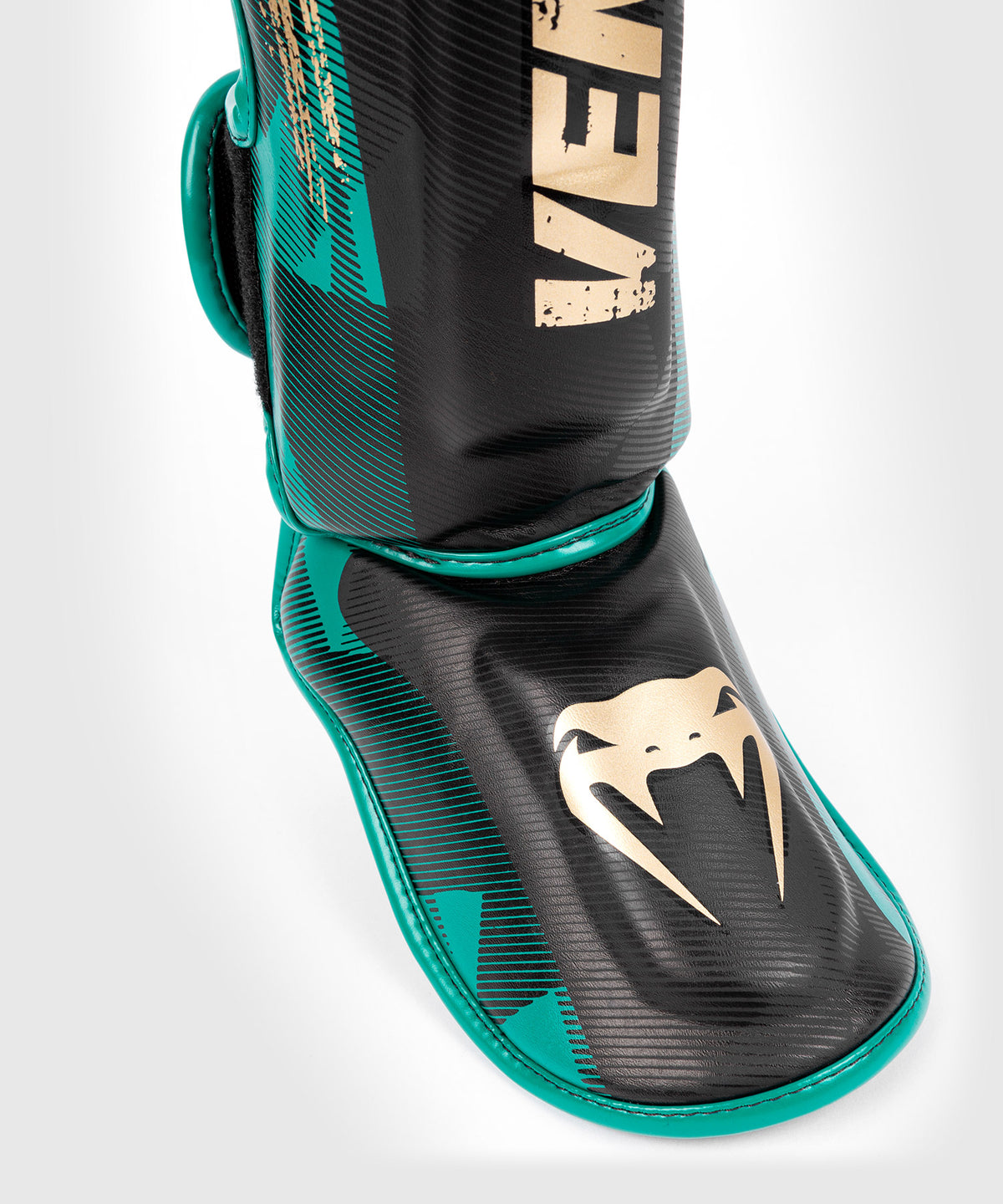 Protège-tibias Venum WBC Muay Thai - Noir/Vert