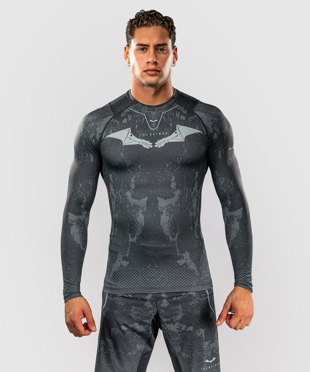 Rashguard à manches longues Venum x Batman - Noir/Gris/Rouge