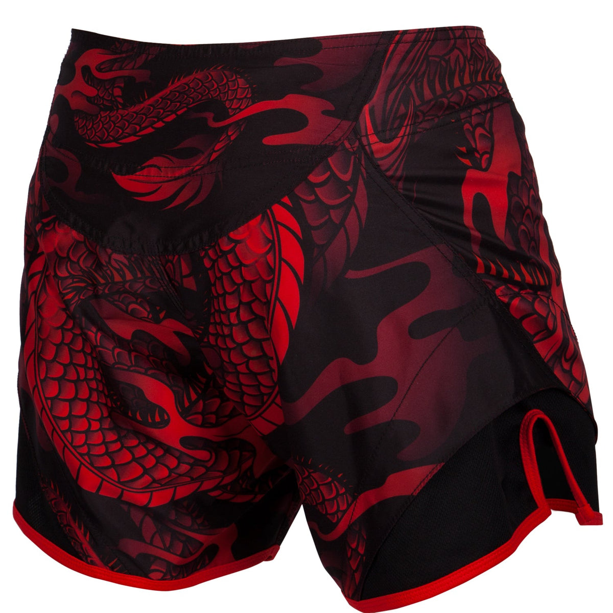 Venum Dragon's Flight kurze Fightshorts - Schwarz/Rot
