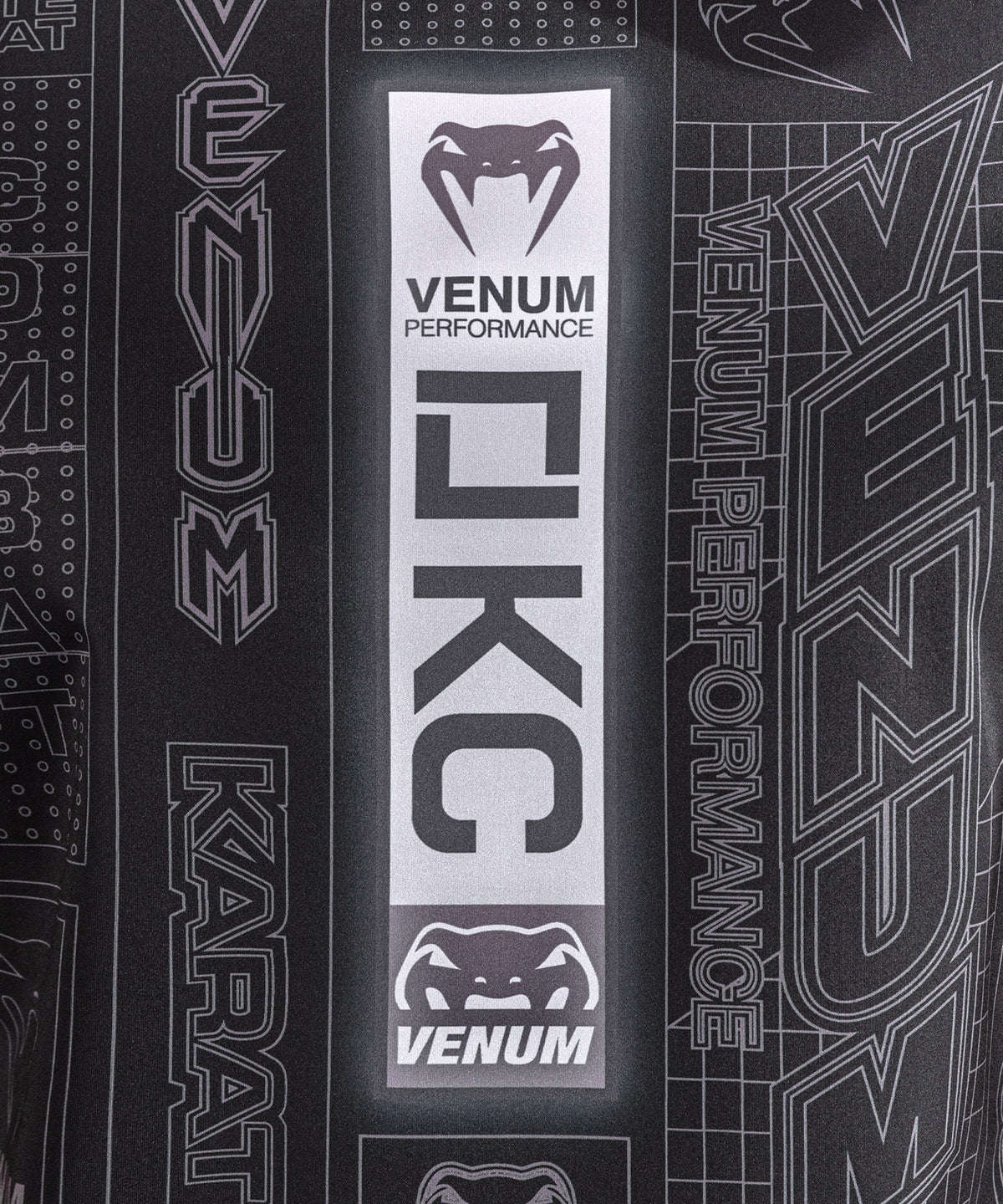 T-shirt Dry Tech Karate Combat by Venum – Noir/Gris
