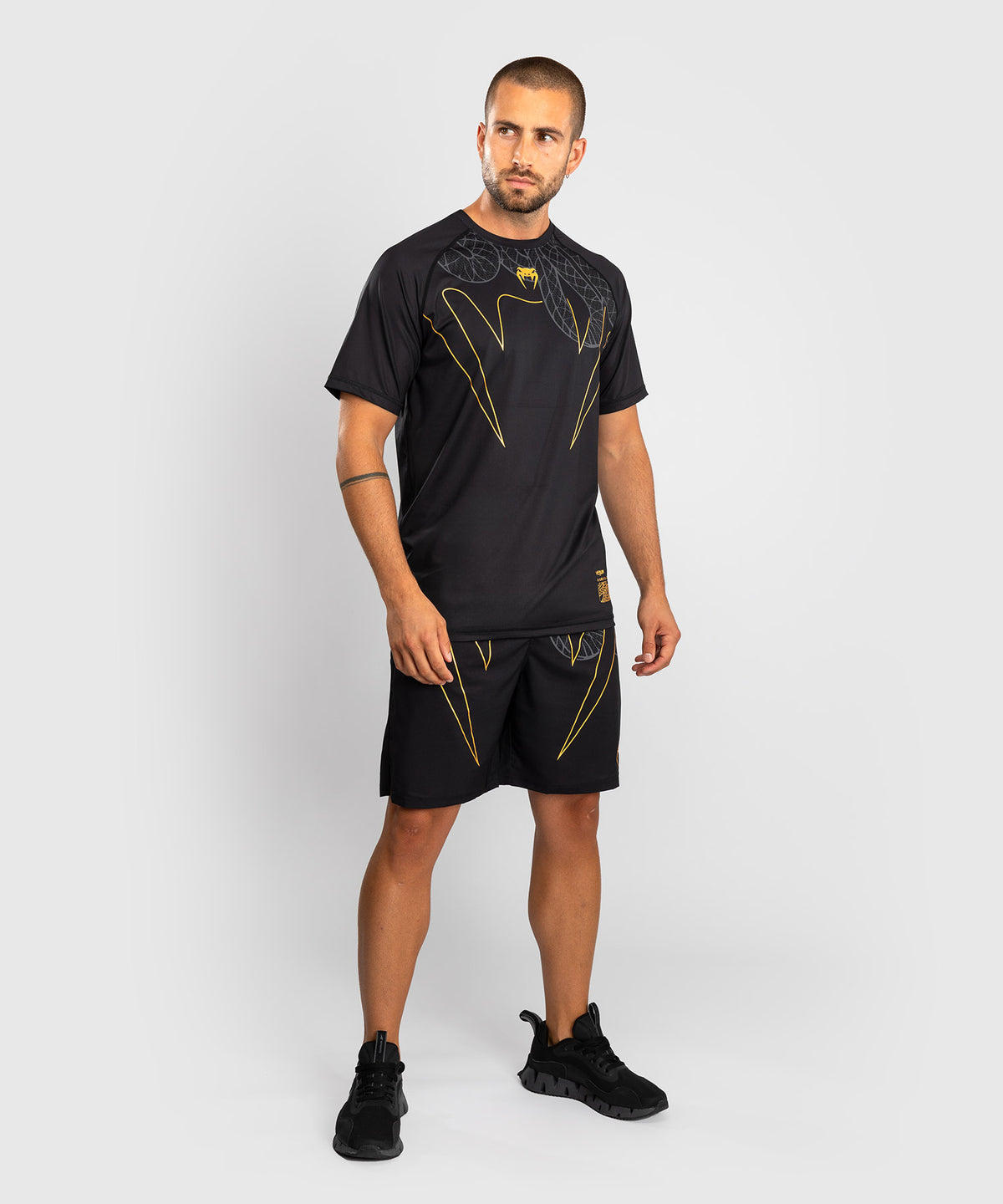 Venum Serpenti Dry Tech Camiseta – Negro/Plata/Dorado