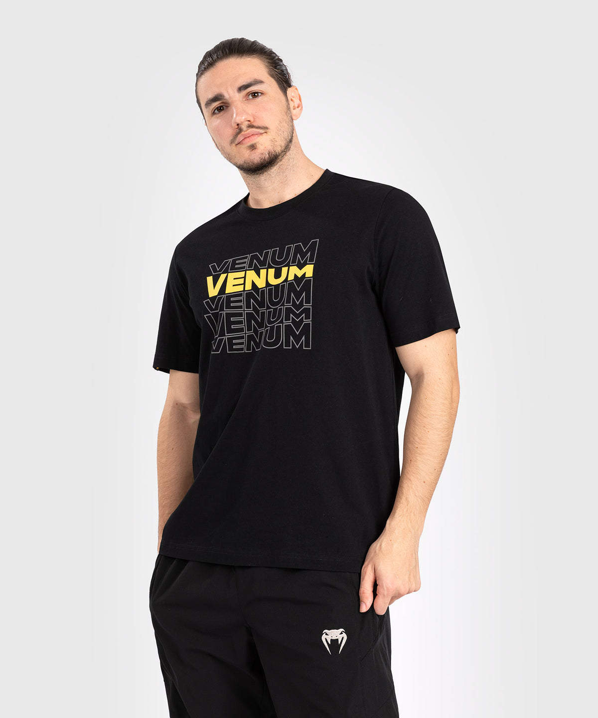 Venum Vertigo Camiseta de Manga Corta para Hombre - Negra/Amarilla