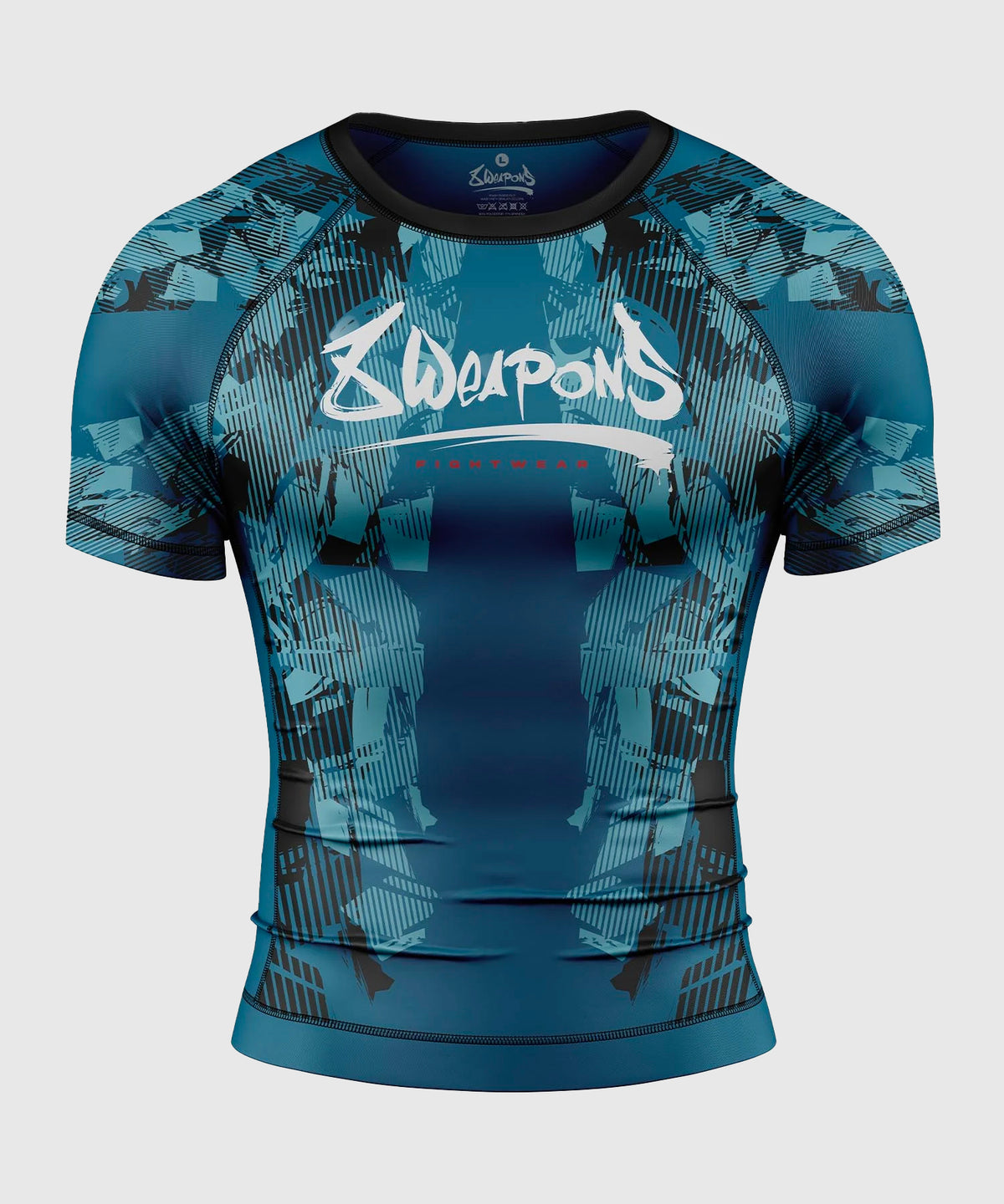 8 Weapons Hit 2.0 Rashguard de Manga Corta - Azul