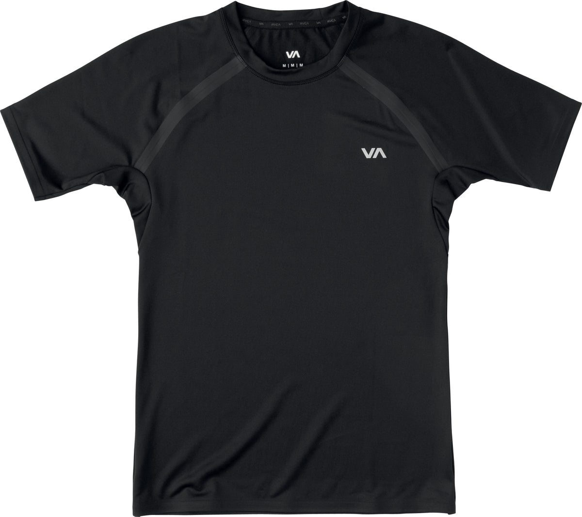 RVCA T-shirt a Compressione - Maniche Corte - Nero