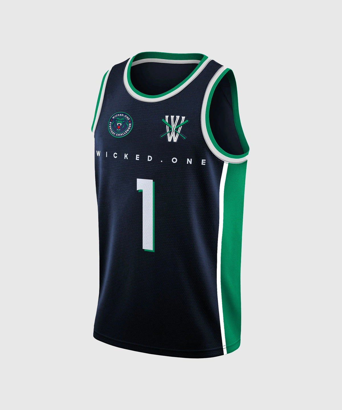 Wicked One Whacks Camiseta sin Mangas - Azul Marino & Verde