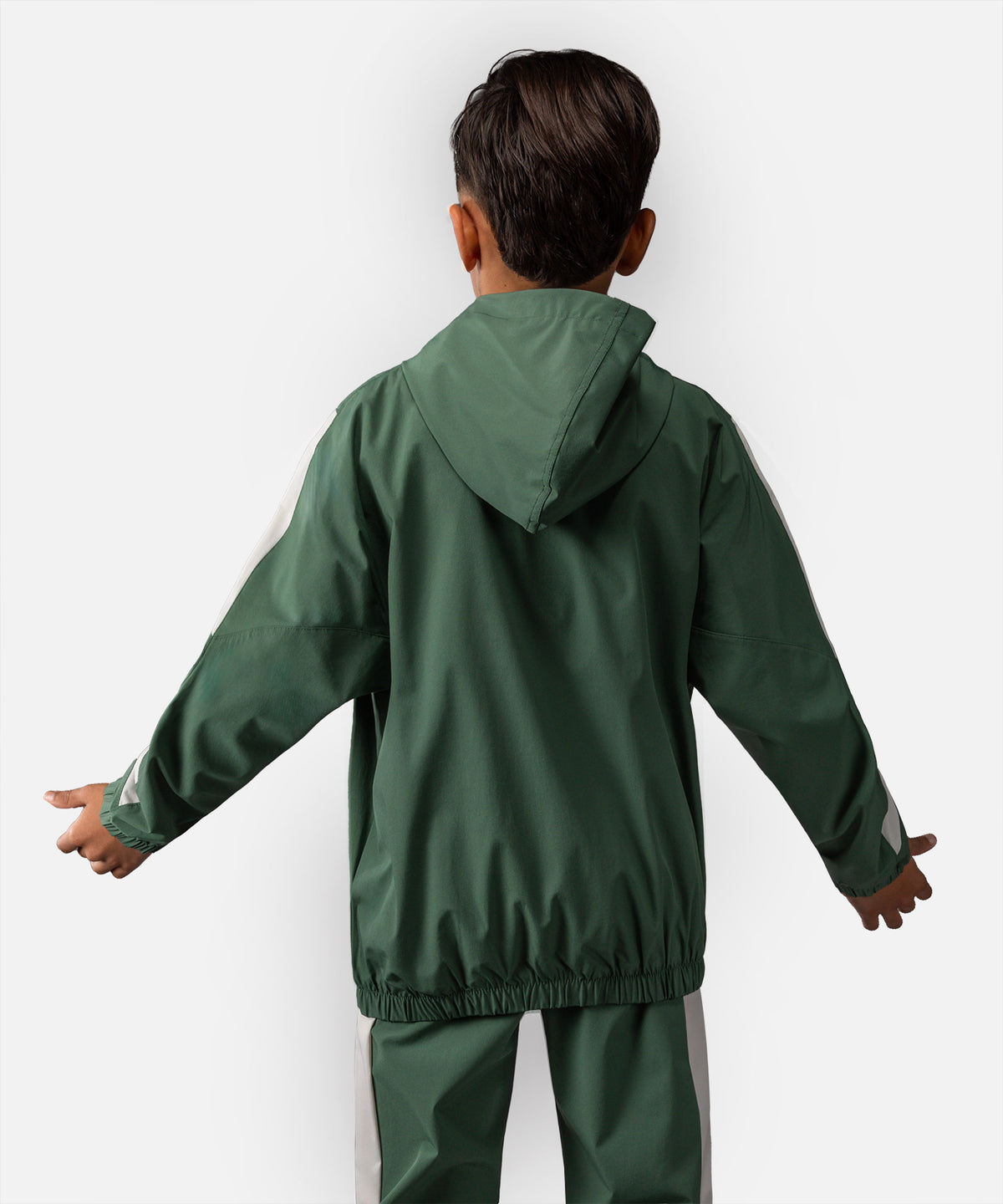 Venum Vectra Trackjacken für Kinder – Waldgrün/Off Weiß
