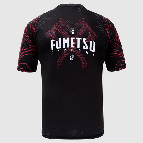 Rashguard Fumetsu Berserker - Manches Courtes - Noir/Rouge