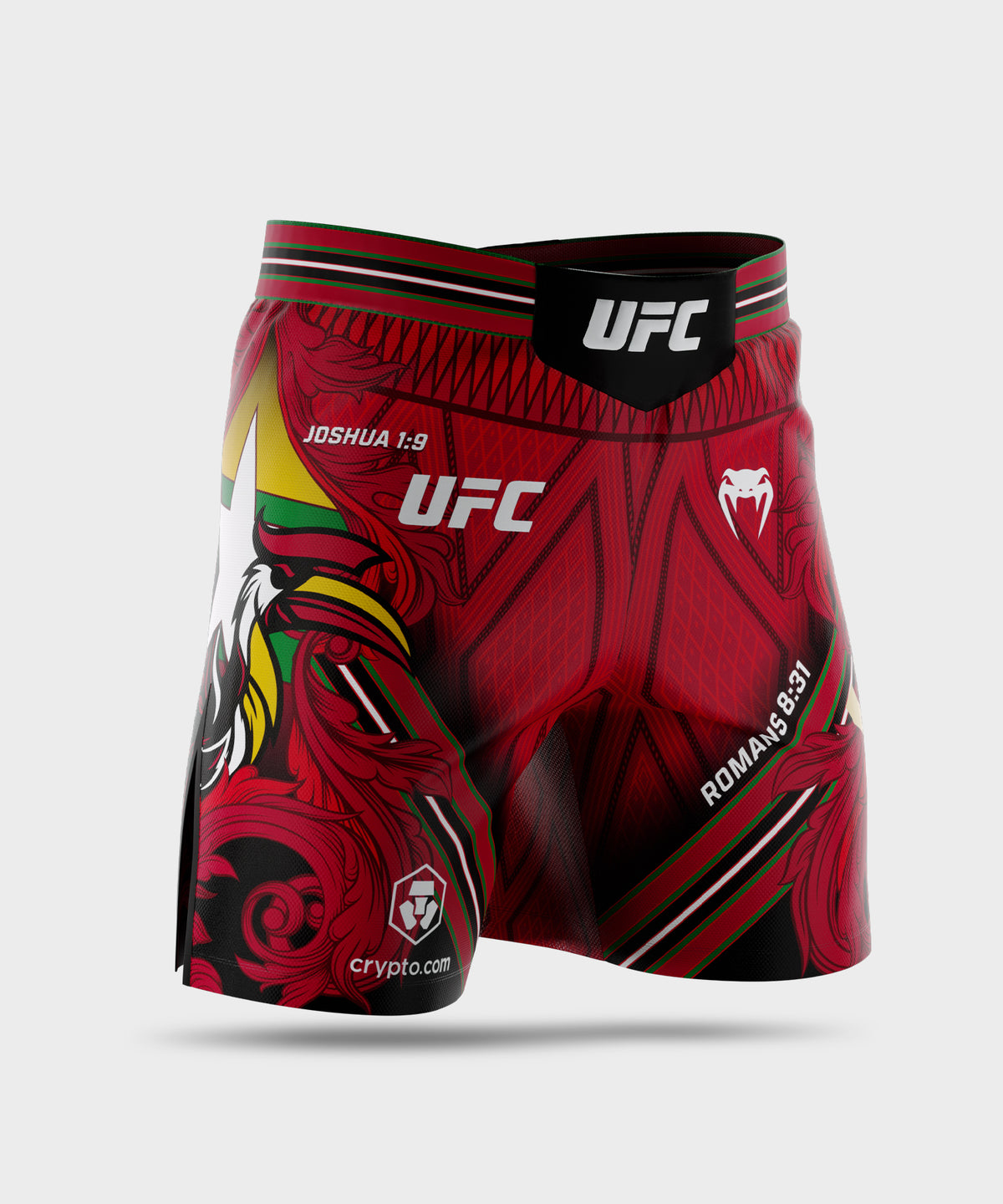 UFC Adrenaline Unrivaled by Venum Pantaloncini da combattimento uomo vestibilità corta Josh Van - Rosso