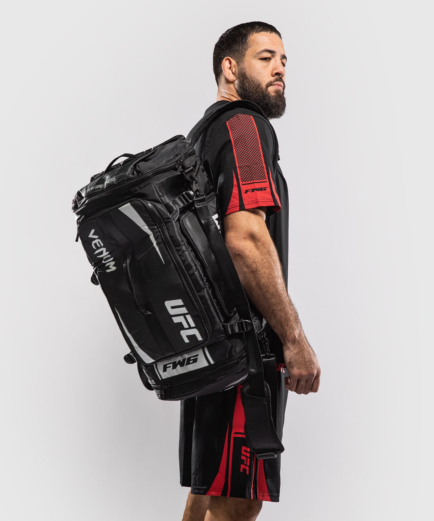 UFC Unity by Venum Authentic Fight Week Borsa per Attrezzatura – Nero/Bianco