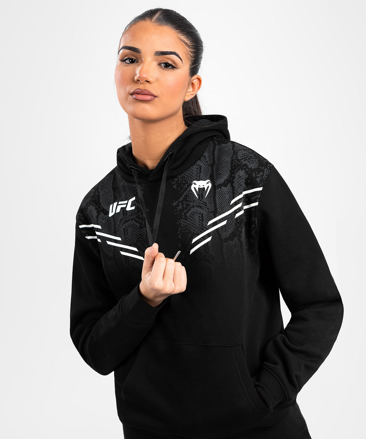 UFC Adrenaline by Venum Replica Damen Pullover Hoodie - Schwarz